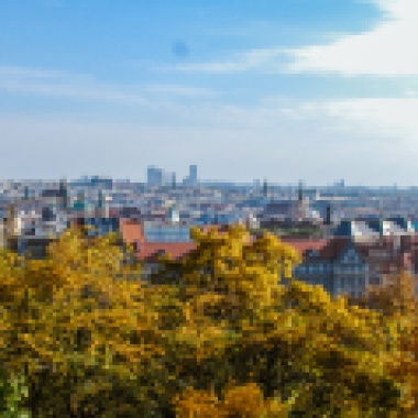 Pogled na Prago iz parka